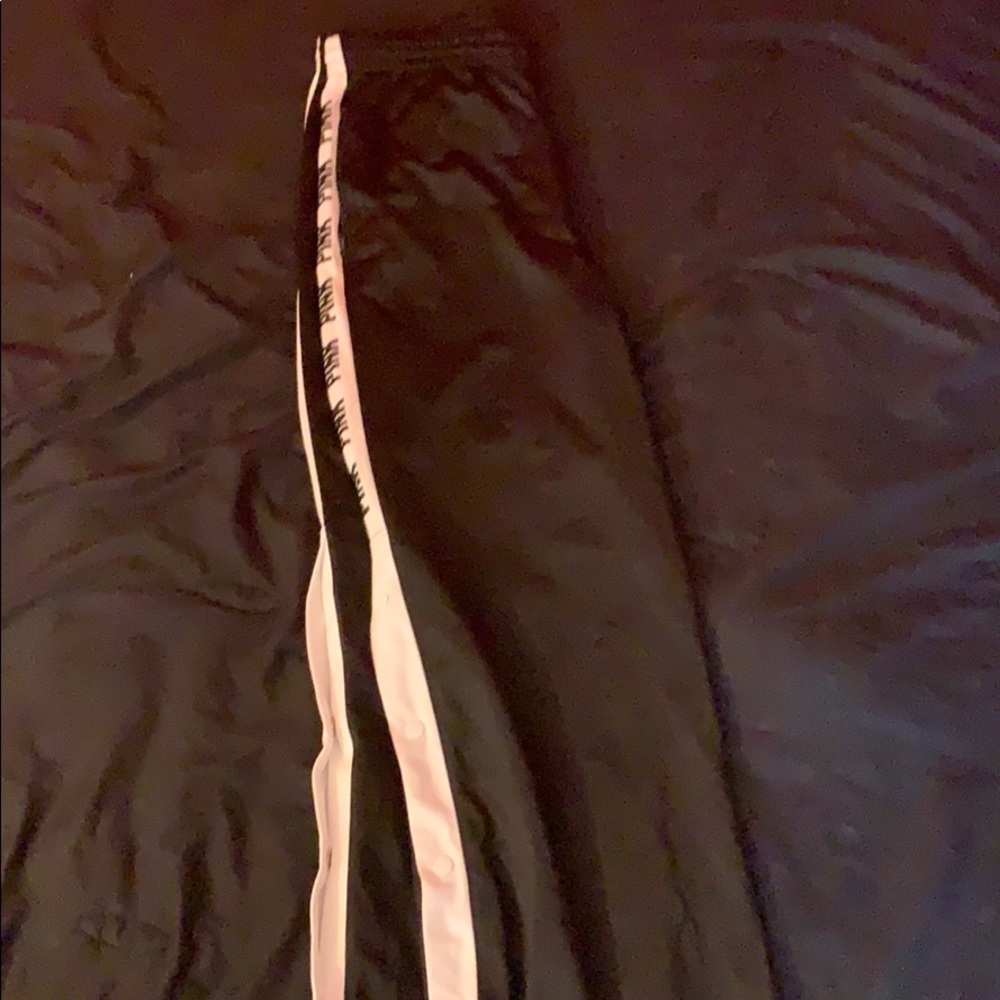 Black Tracksuit Pants (button wide leg pants)